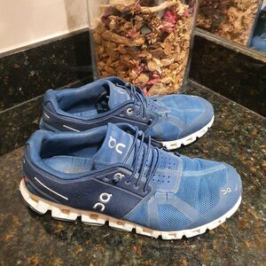 On Running Cloud 5 Men’s Athletic Running Sneaker Shoes Size 9.5 Blue White